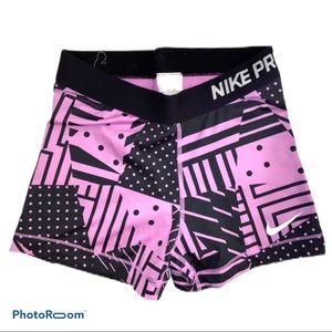 RARE Nike pro spandex, purple black design, medium